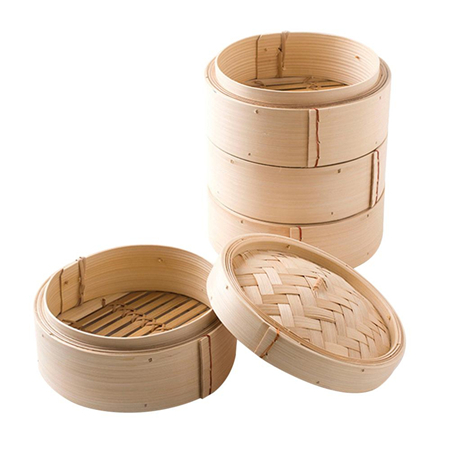 bamboo steamer basket 8 inch